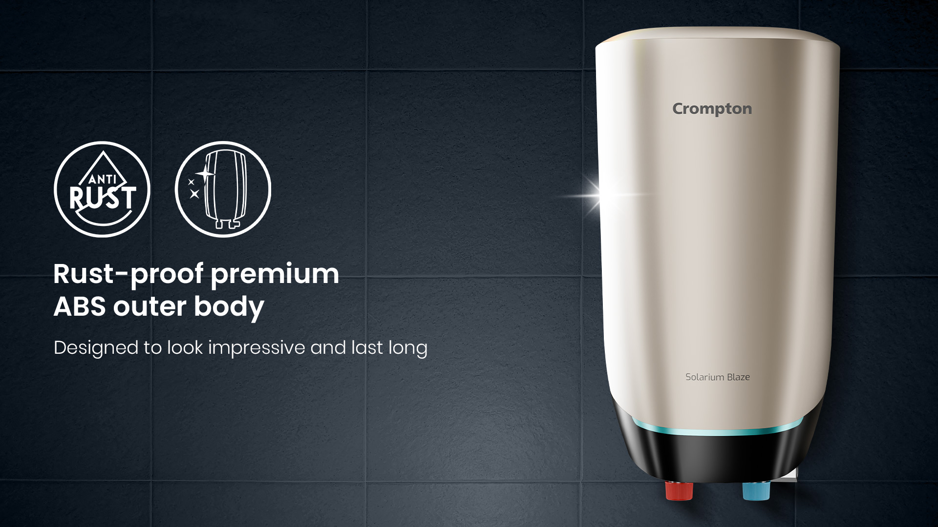 Rust-Proof Premium ABS Outer Body