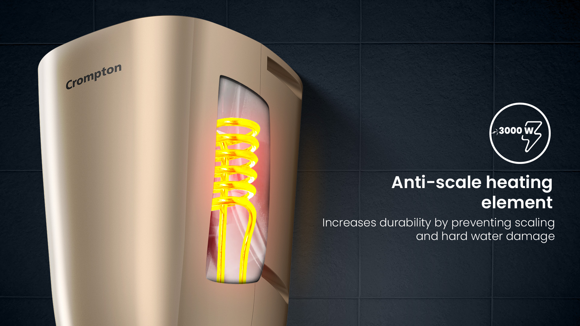 Anti-scale Heating Element