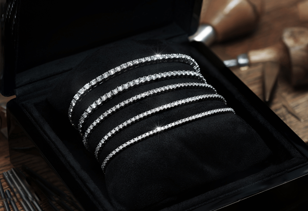 Lab Grown Diamond Tennis Bracelets