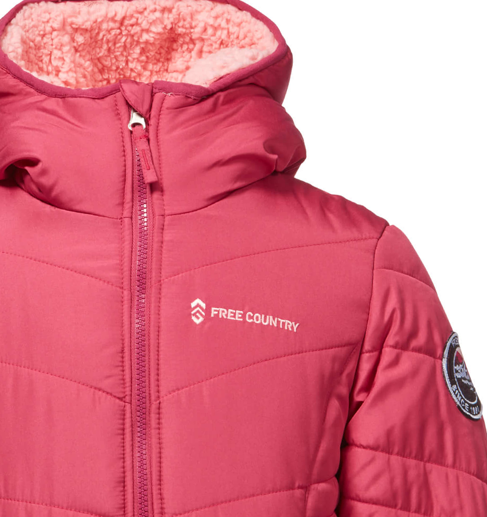 Girls' Sherpa Reversible Puffer