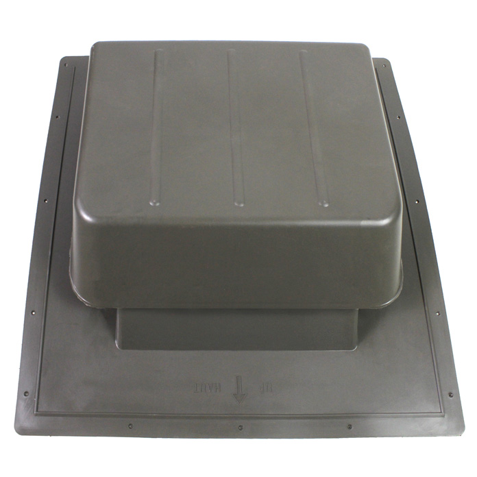 View of the slantback top and flange with anchor holes.
