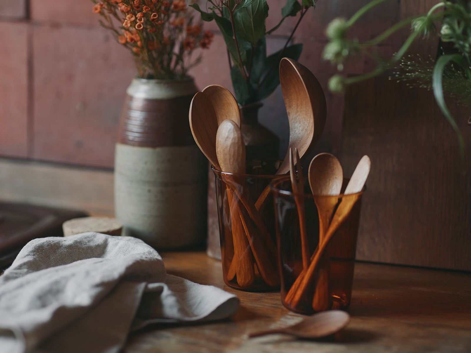 KINTO BAUM SPOON (160MM/6.3IN) TEAK THUMBNAIL 5