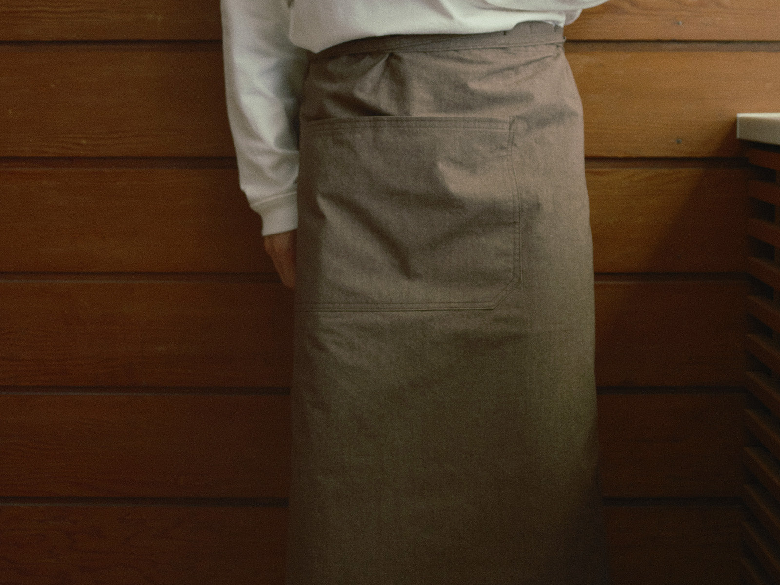 KINTO FUTO HALF APRON SCO LIGHT GREY THUMBNAIL 1