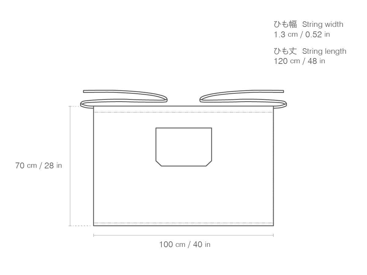 KINTO FUTO HALF APRON SCO LIGHT GREY THUMBNAIL 2