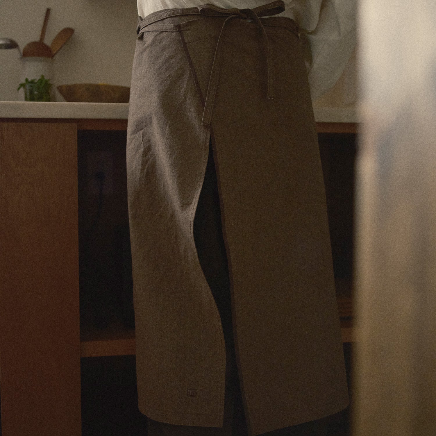 KINTO FUTO HALF APRON SCO BROWN THUMBNAIL 4