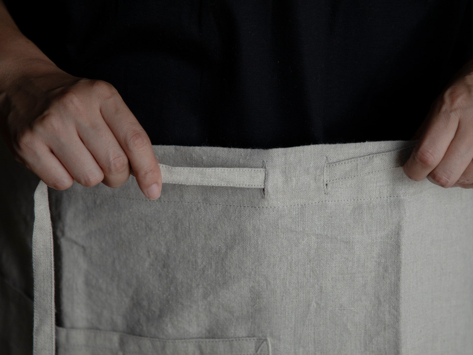KINTO FUTO HALF APRON ALI WHITE