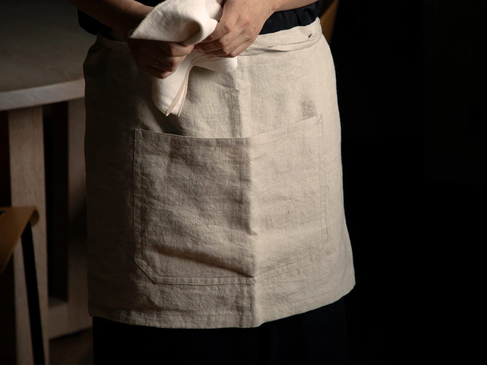 KINTO FUTO HALF APRON ALI NATURAL