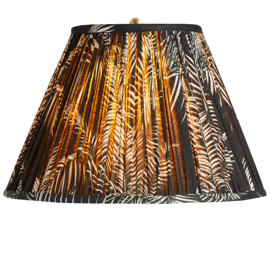 12 inch empire shade in black and white palm by matthew williamson