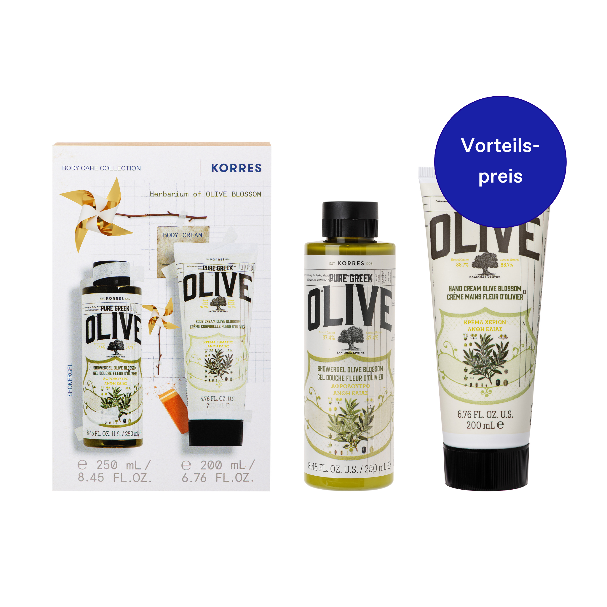 Korres Geschenk-SetOLIVE & OLIVE BLOSSOM Hand und Körperpflege-Set 1