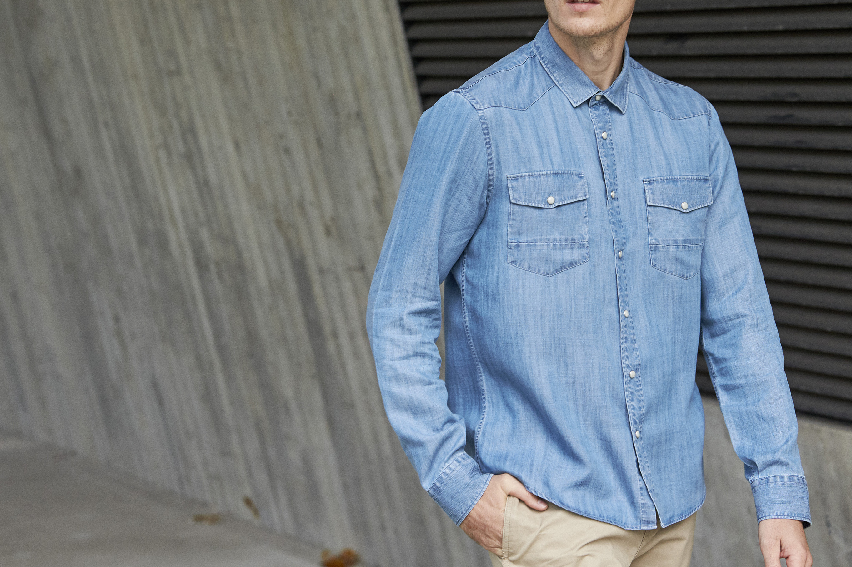 10 Men's Long Sleeve Denim Shirts For Summer | The Jeans Blog | Denim shirt  men, Denim shirt style, Men shirt style