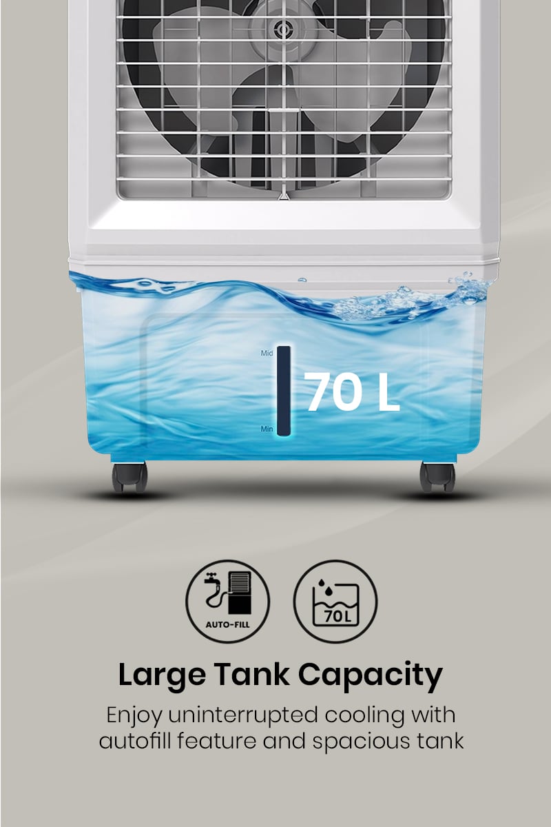 Large Tank Capacity
