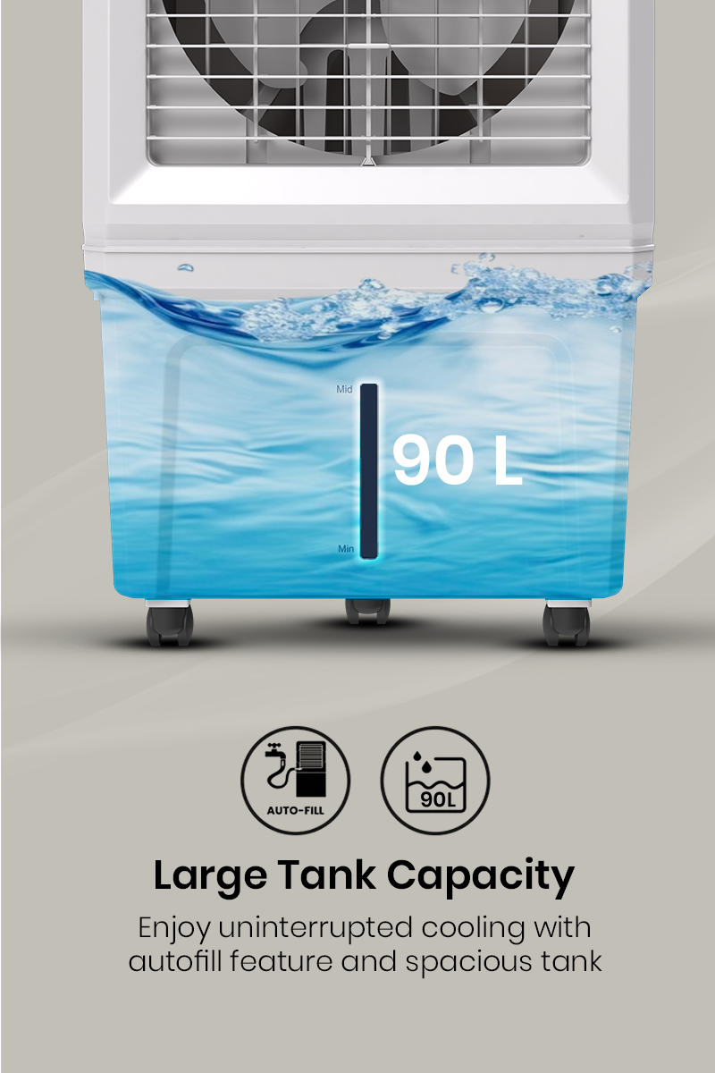 Large Tank Capacity