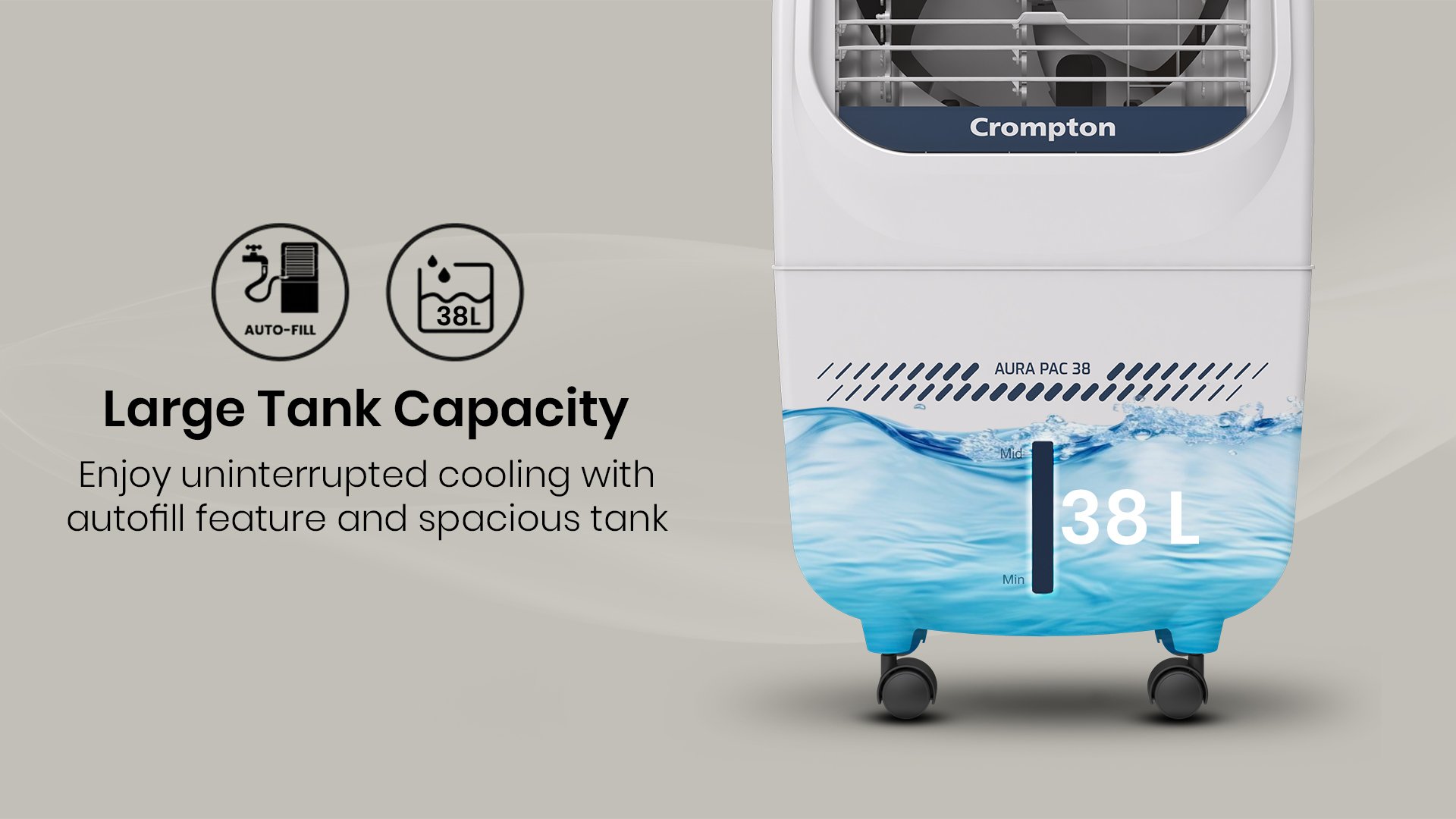 Large Tank Capacity