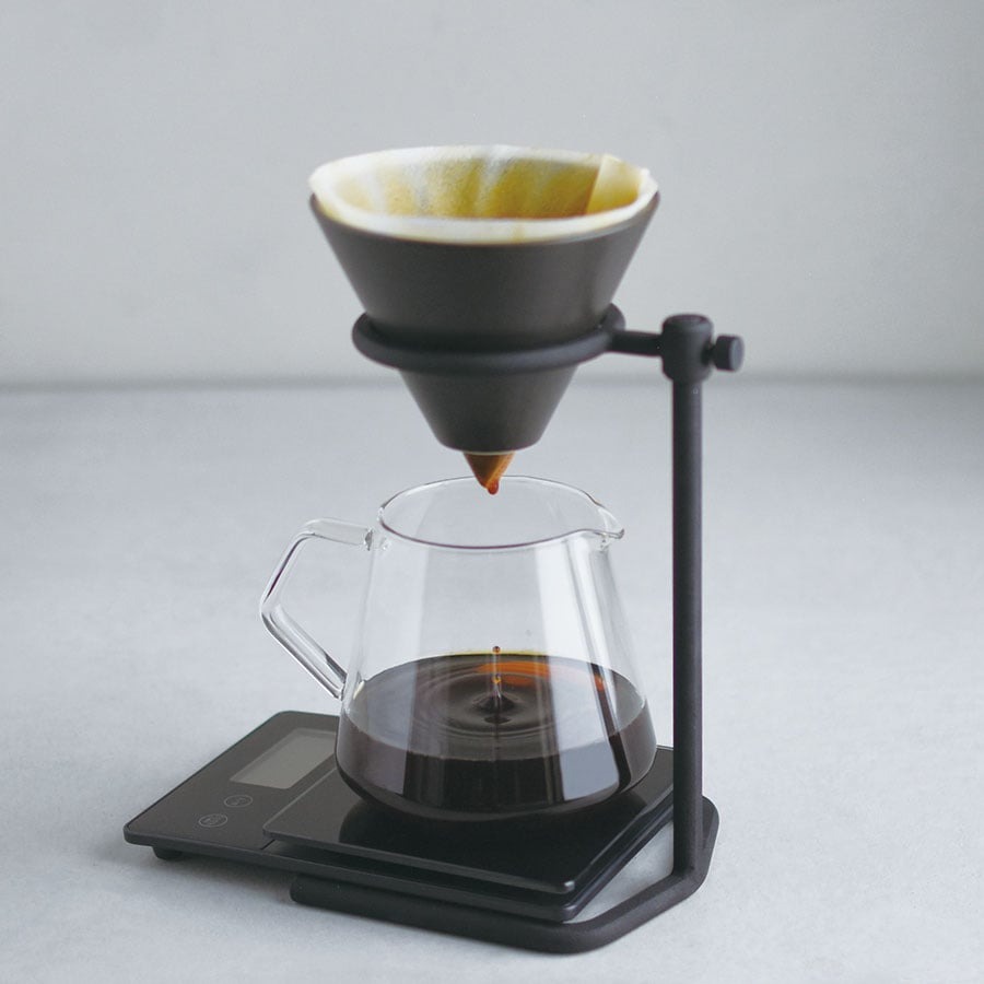 KINTO SCS-S04 BREWER STAND SET (4-CUP) (600ML/20OZ) BLACK