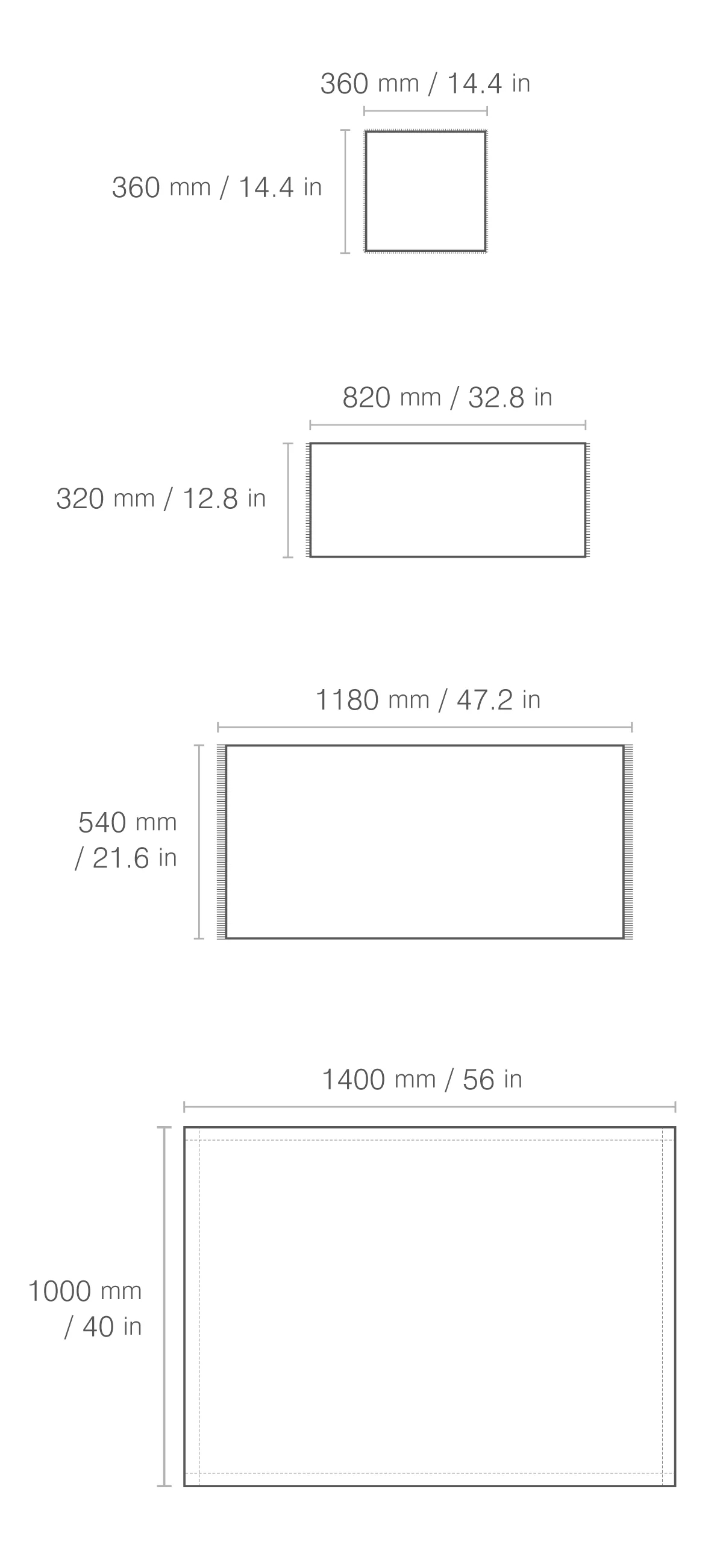 KINTO FUTO WAFFLE CLOTH WCL (1180X540MM/47.2X21.6IN) GREY THUMBNAIL 17