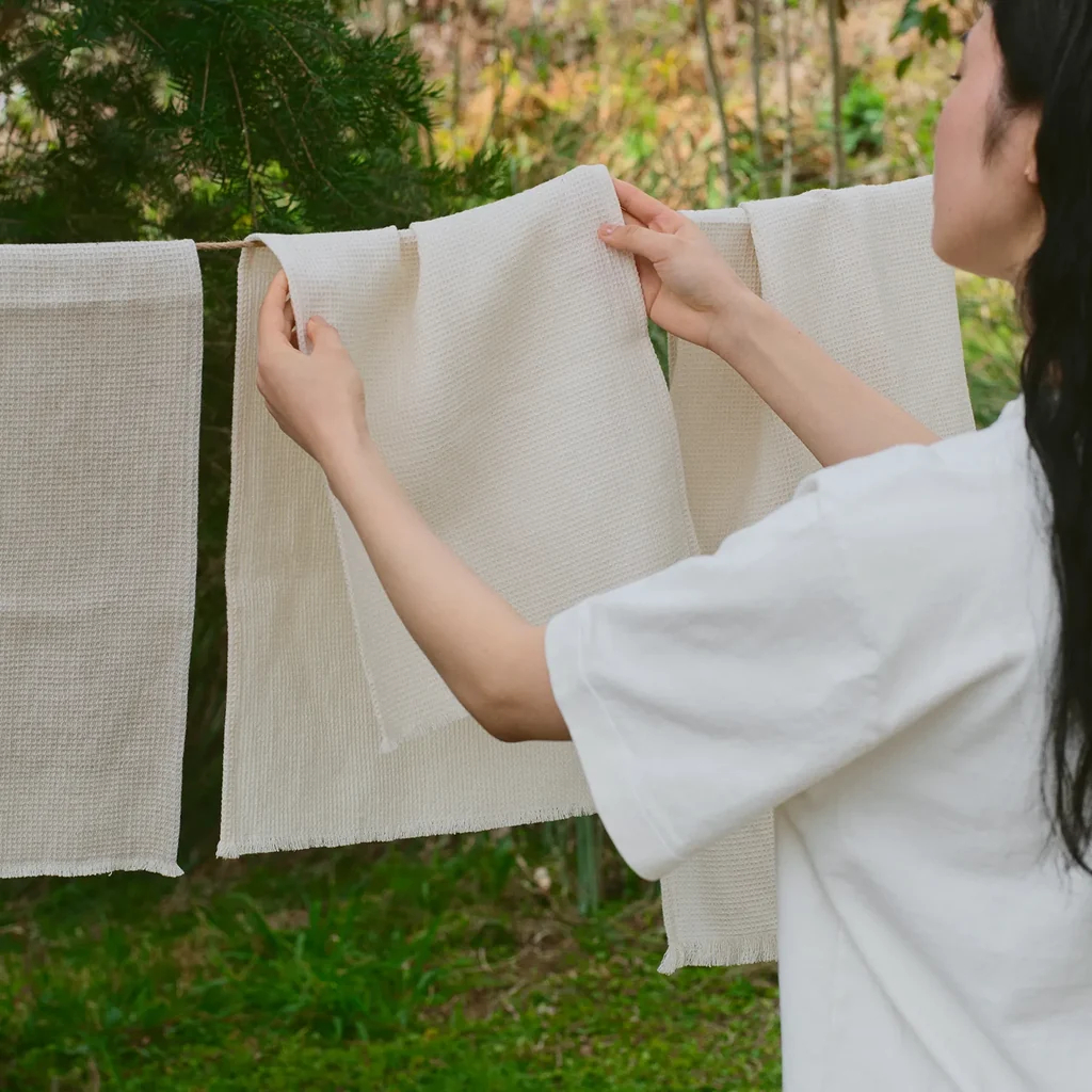 KINTO FUTO WAFFLE CLOTH WCL (820X320MM/32.8X12.8IN) OFF-WHITE THUMBNAIL 3