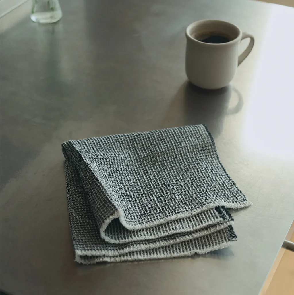 KINTO FUTO WAFFLE CLOTH WCL (360X360MM/14.4X14.4IN) GREY THUMBNAIL 14