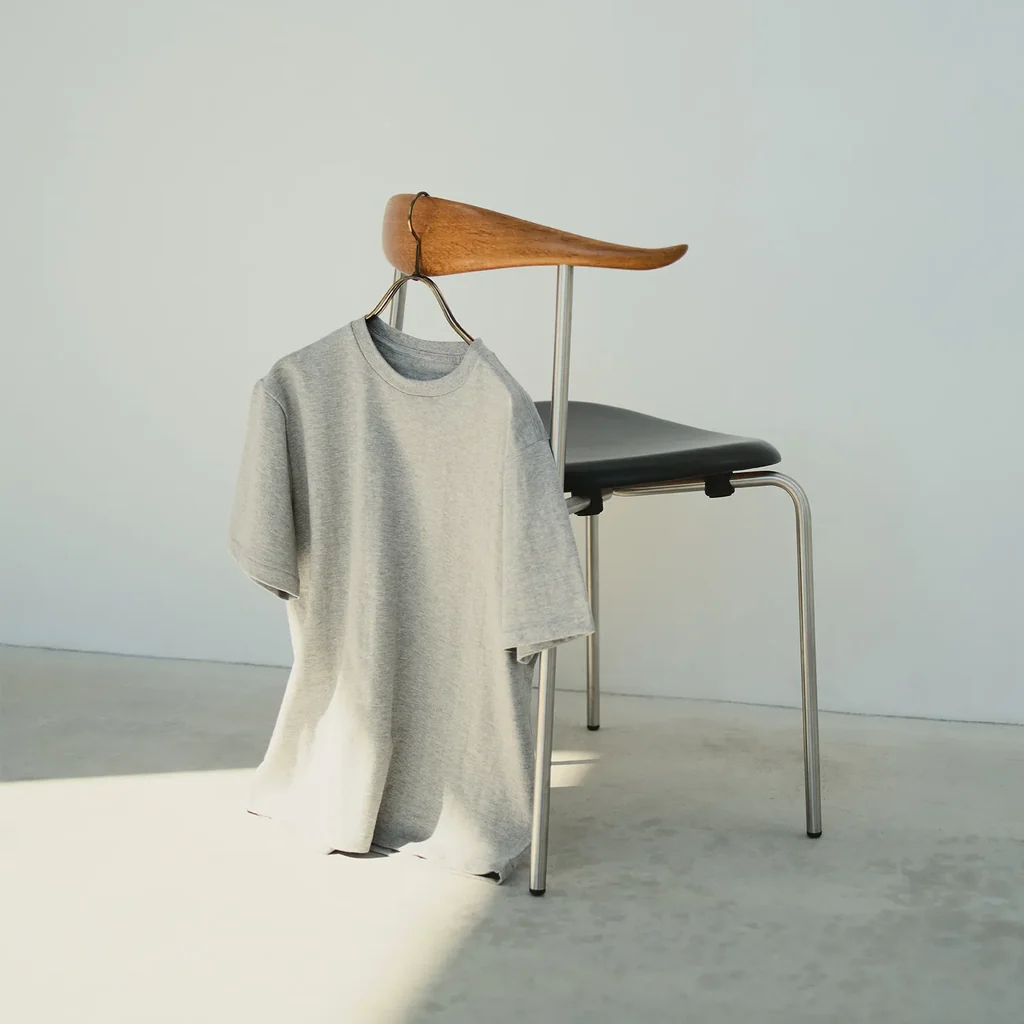 KINTO FUTO CUT AND SEW SHORT SLEEVE TCO_3 GREY MELANGE THUMBNAIL 13