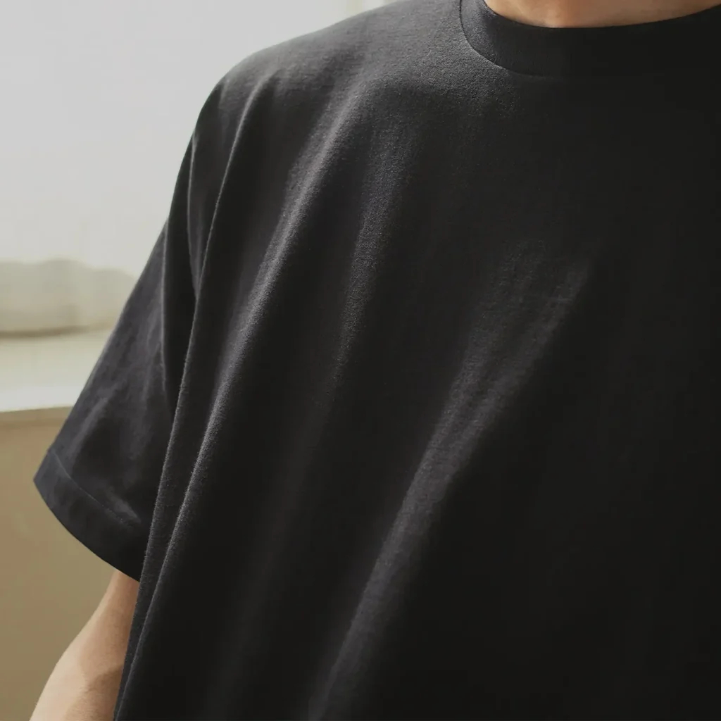 KINTO FUTO CUT AND SEW SHORT SLEEVE TCO_2 BLACK THUMBNAIL 7
