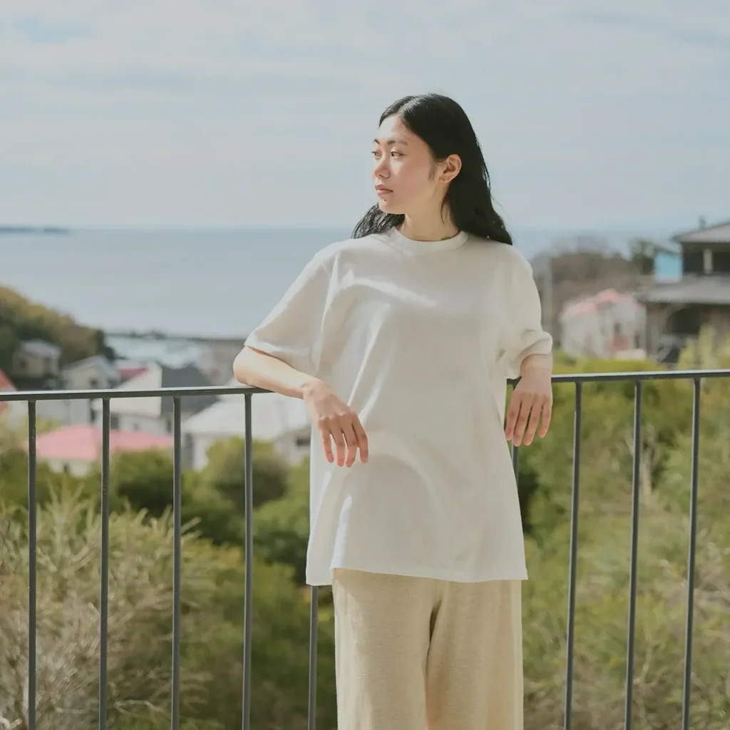 KINTO FUTO CUT AND SEW SHORT SLEEVE TCO_1 WHITE THUMBNAIL 1