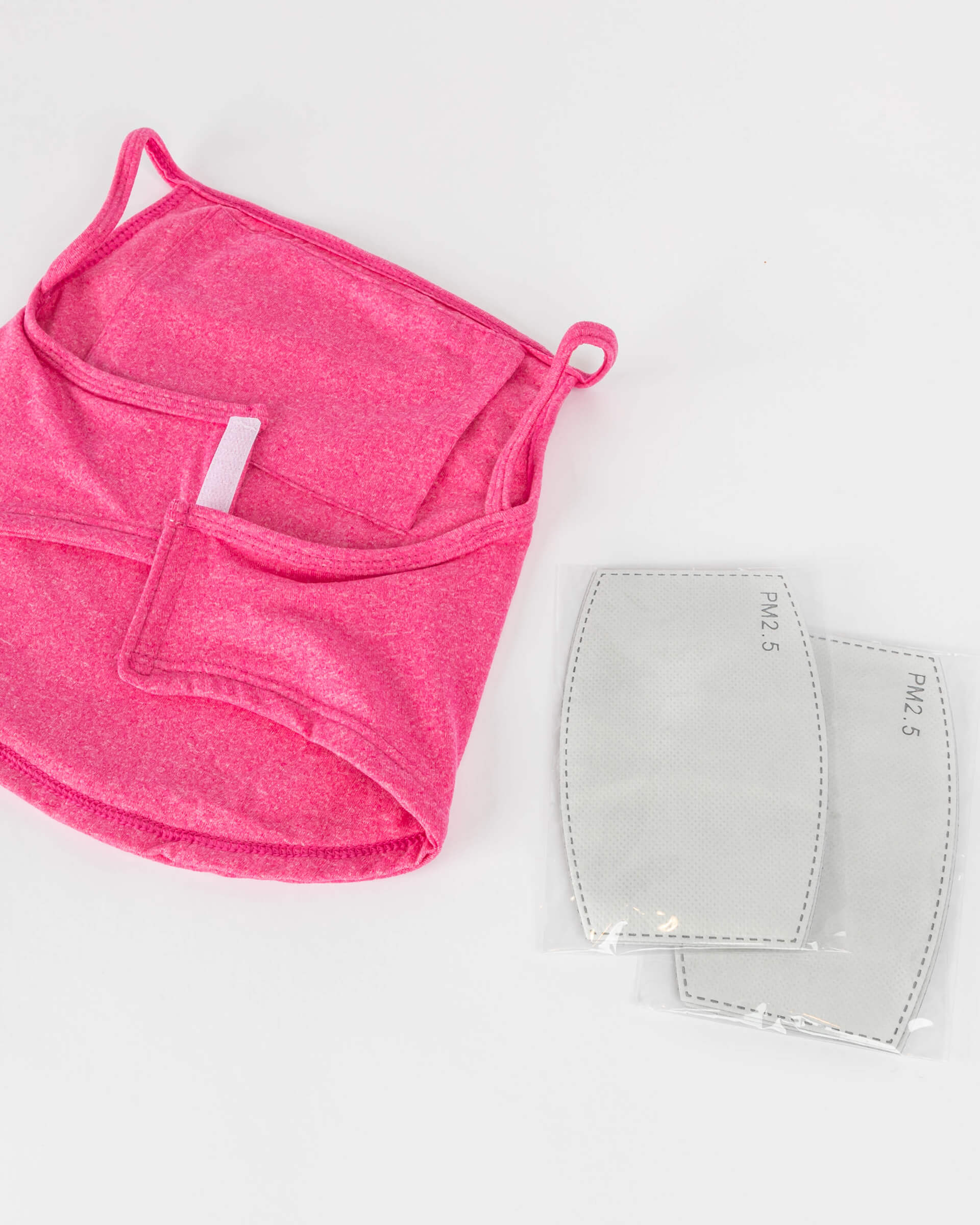 Girls' Protective Face Mask Gaiter w/ Filter Pocket - 2PC Set