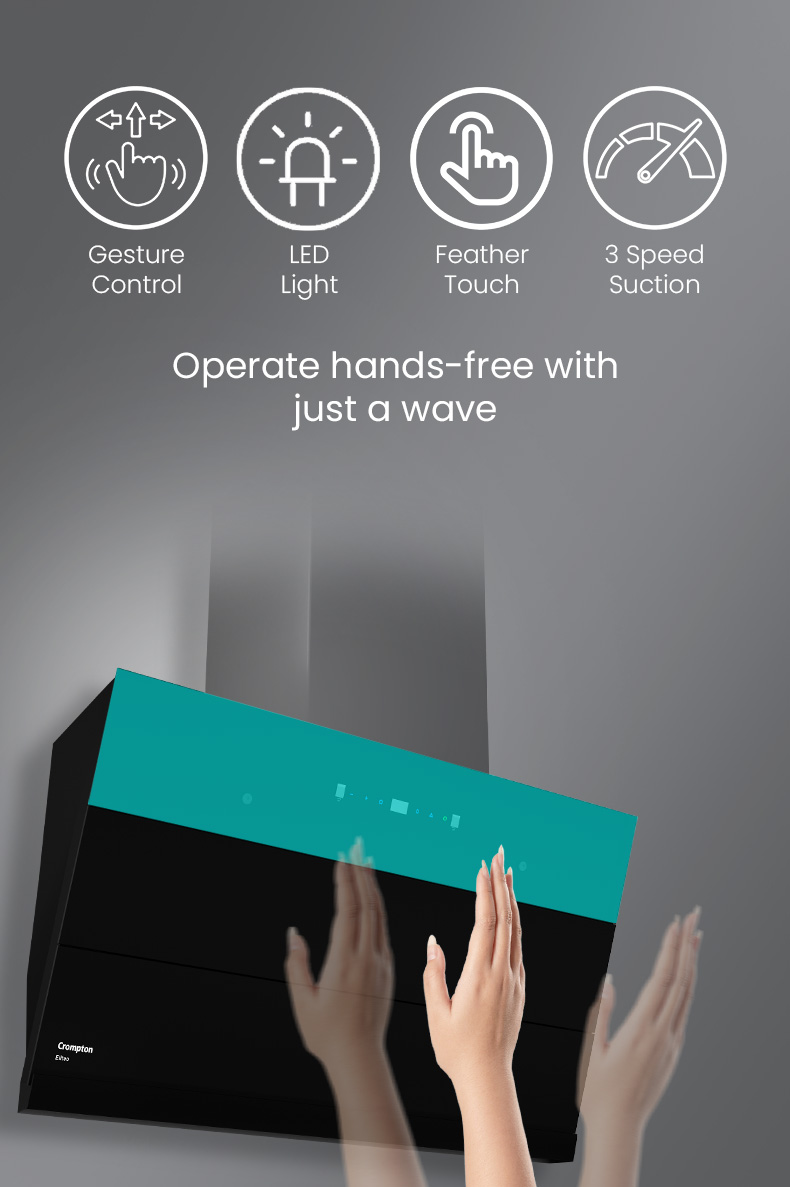 Senses Hand Motion and Offers Touch-Free Operation