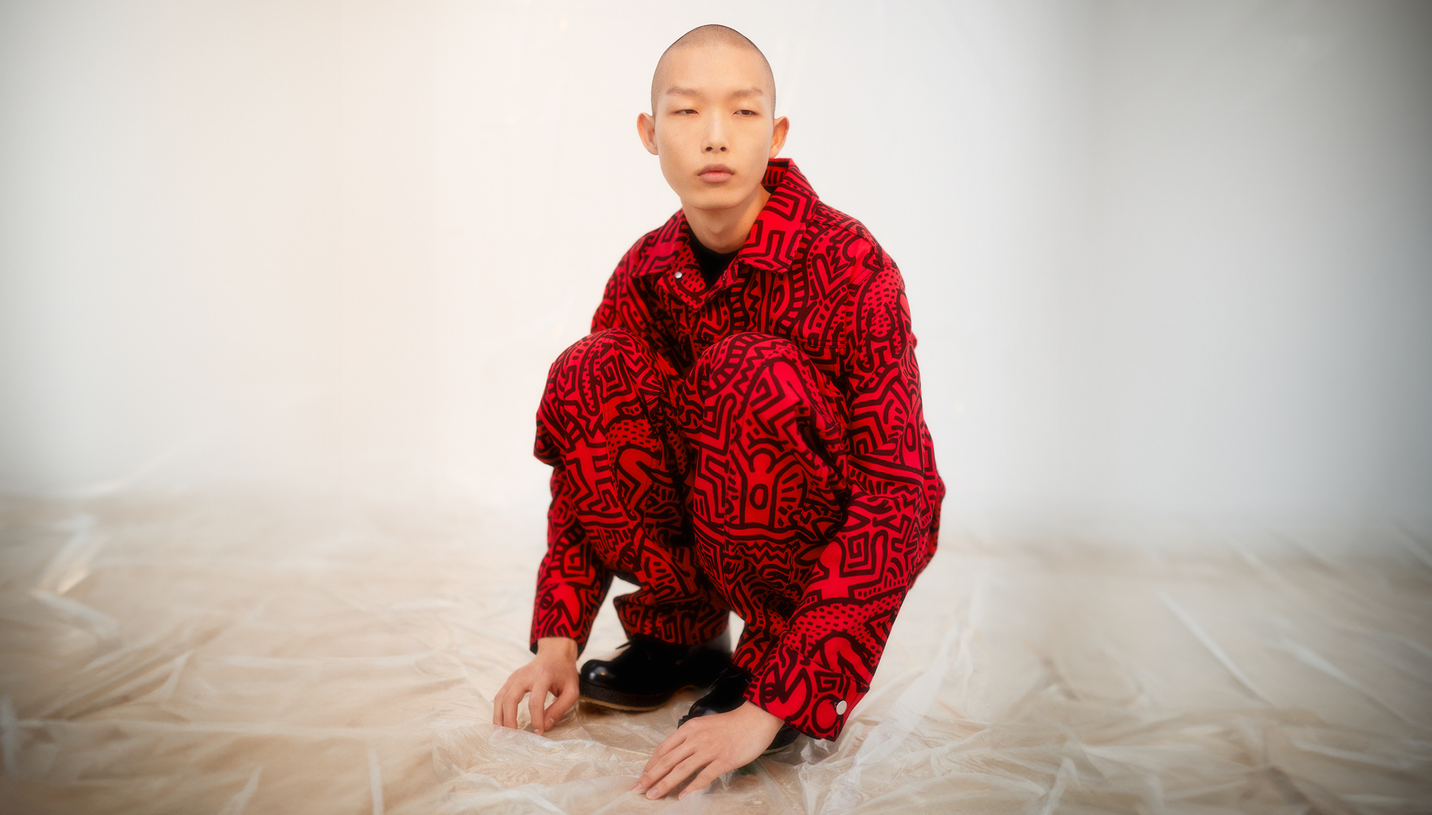 Columbia × Kinetics × Keith Haring スタジャン Columbia - Columbia コロンビア×キースへリング×kineticsコラボ