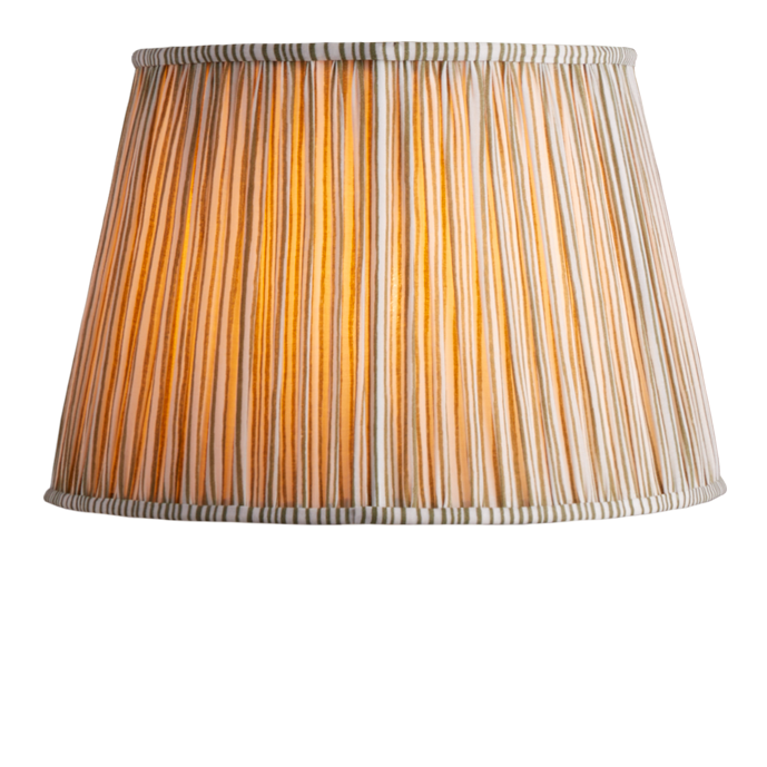 ＜KI―no × koti BEAUTY&YOUTH＞ Stripe Shade 14 inch straight empire shade for cordless lamps printed
