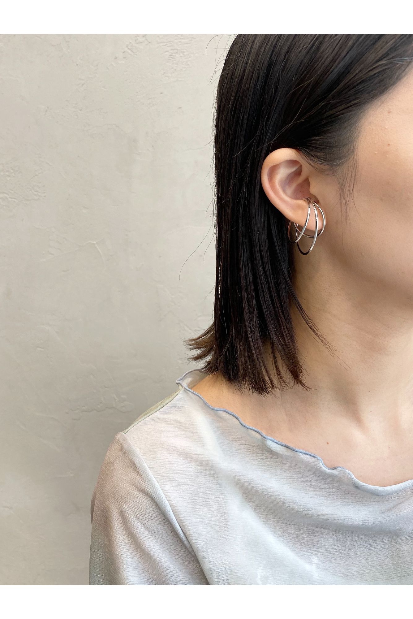 メカニカル Gleam silver earring graey イヤリング イヤーカフ