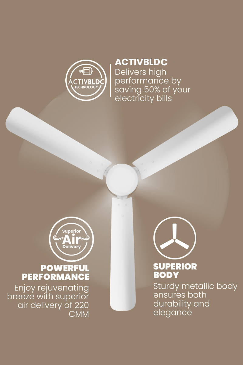 Active BLDC, Powerful Performance, Superior Body