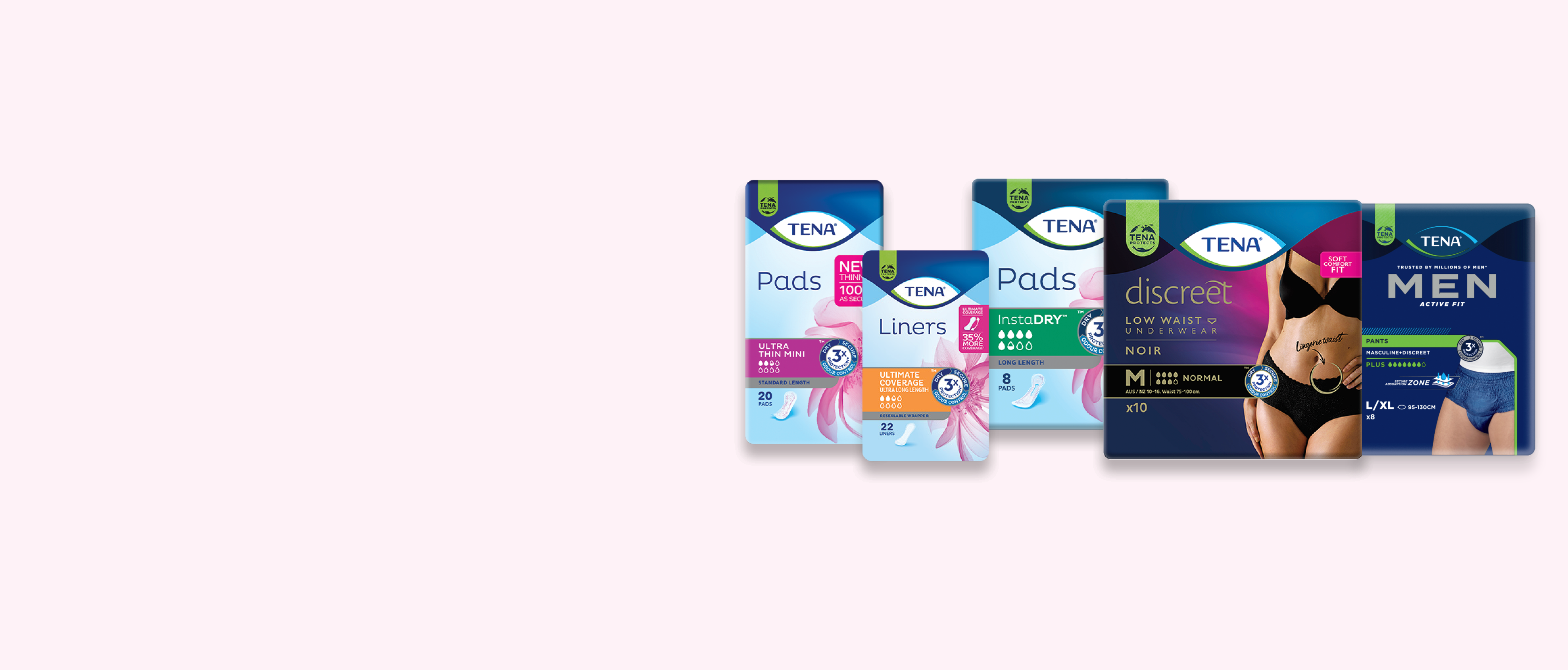 Use our Product Finder and  get 3 TENA samples for FREEBackground Image