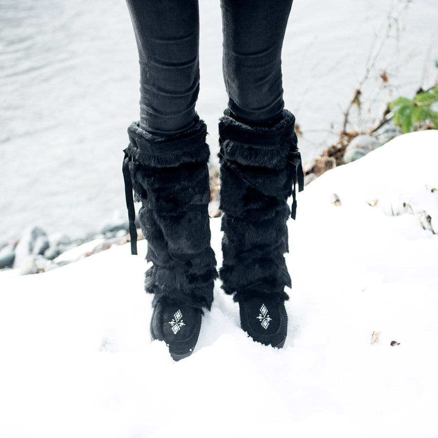 multi coloured slipper boots