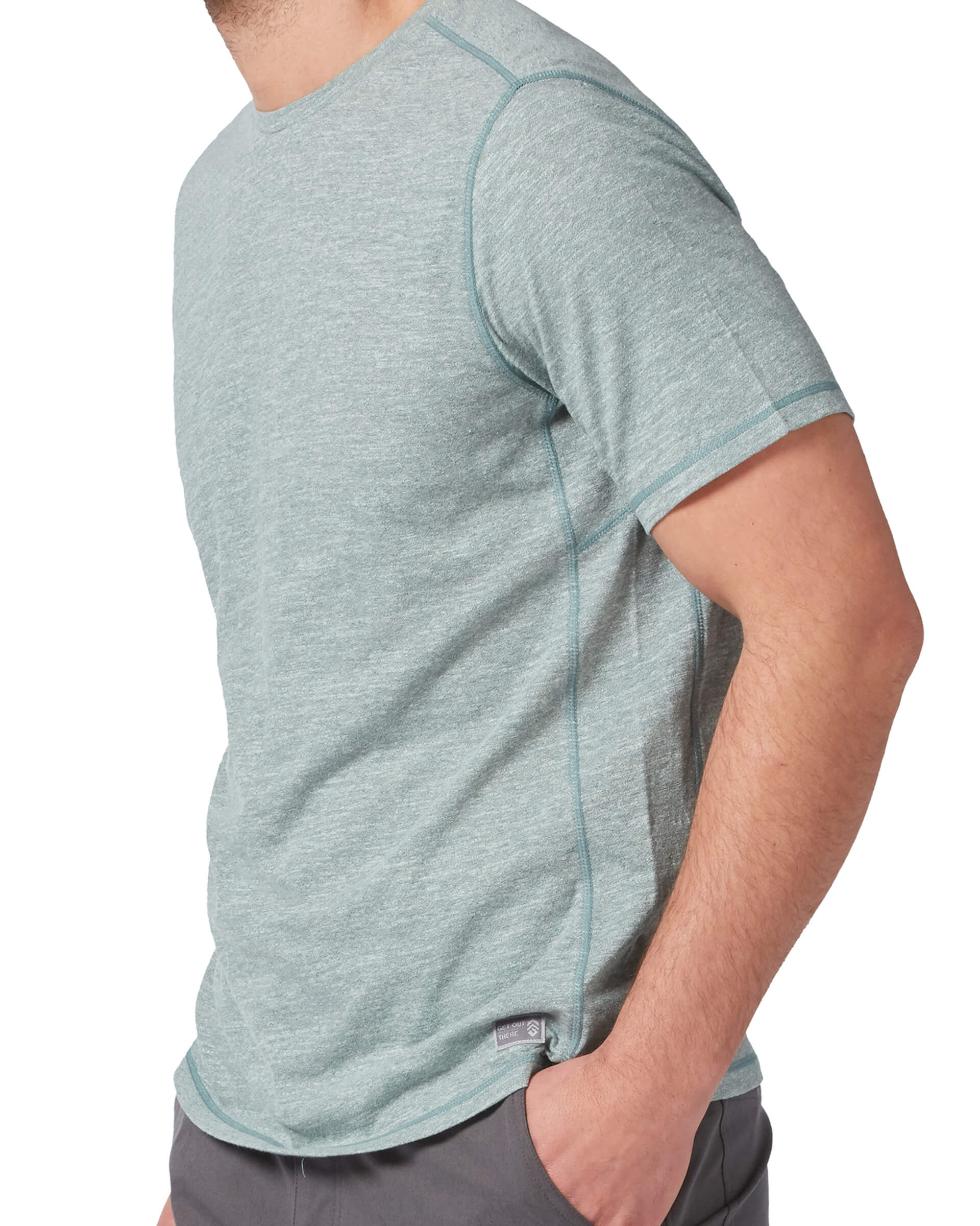 Men's Textured Short Sleeve Crew Tee