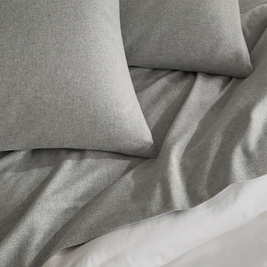 Flannel Heathered Pillowcase Set