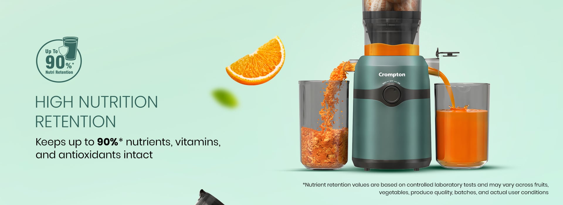 High Nutrition Retention