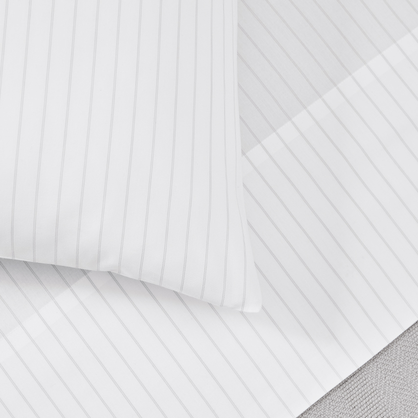 Percale Simple Stripe Pillowcase Set