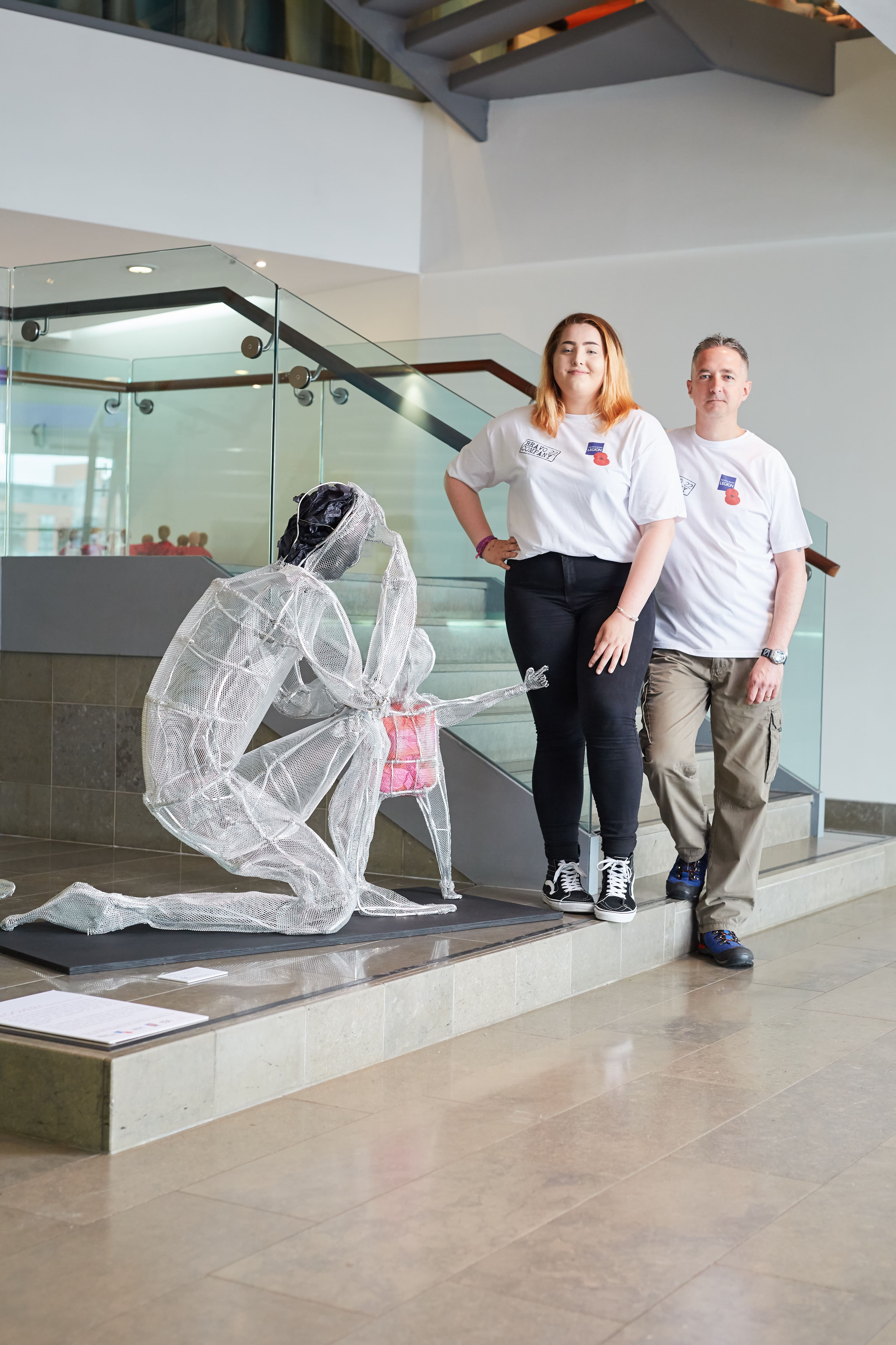 Sculpture helps father and daughter recover after Manchester attack