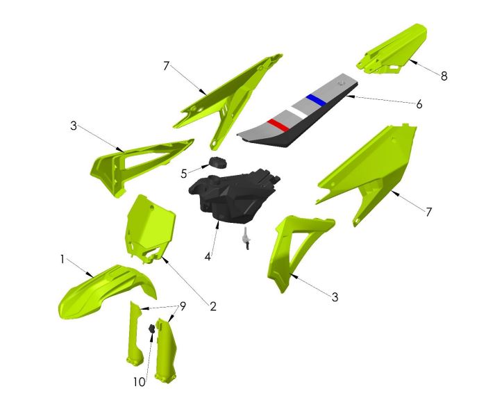 BODYWORK SEAT TANK