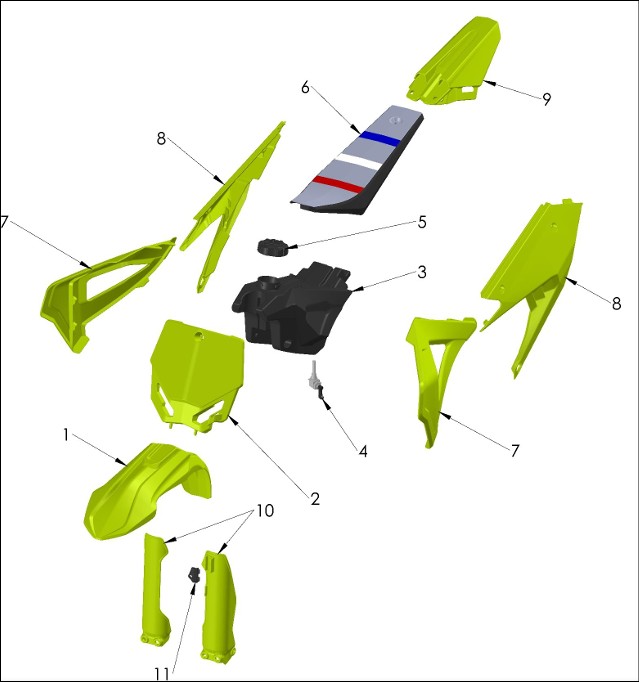 BODYWORK SEAT TANK