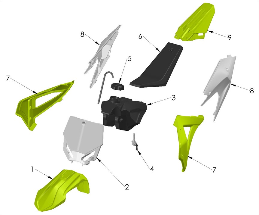 BODYWORK SEAT TANK