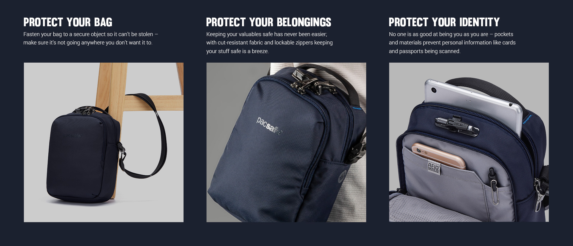 Pacsafe® V anti-theft companion crossbody