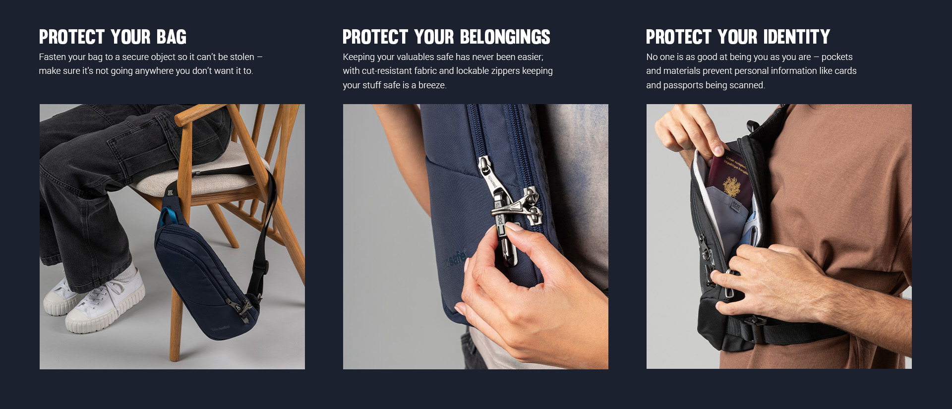 Pacsafe® V anti-theft action sling pack
