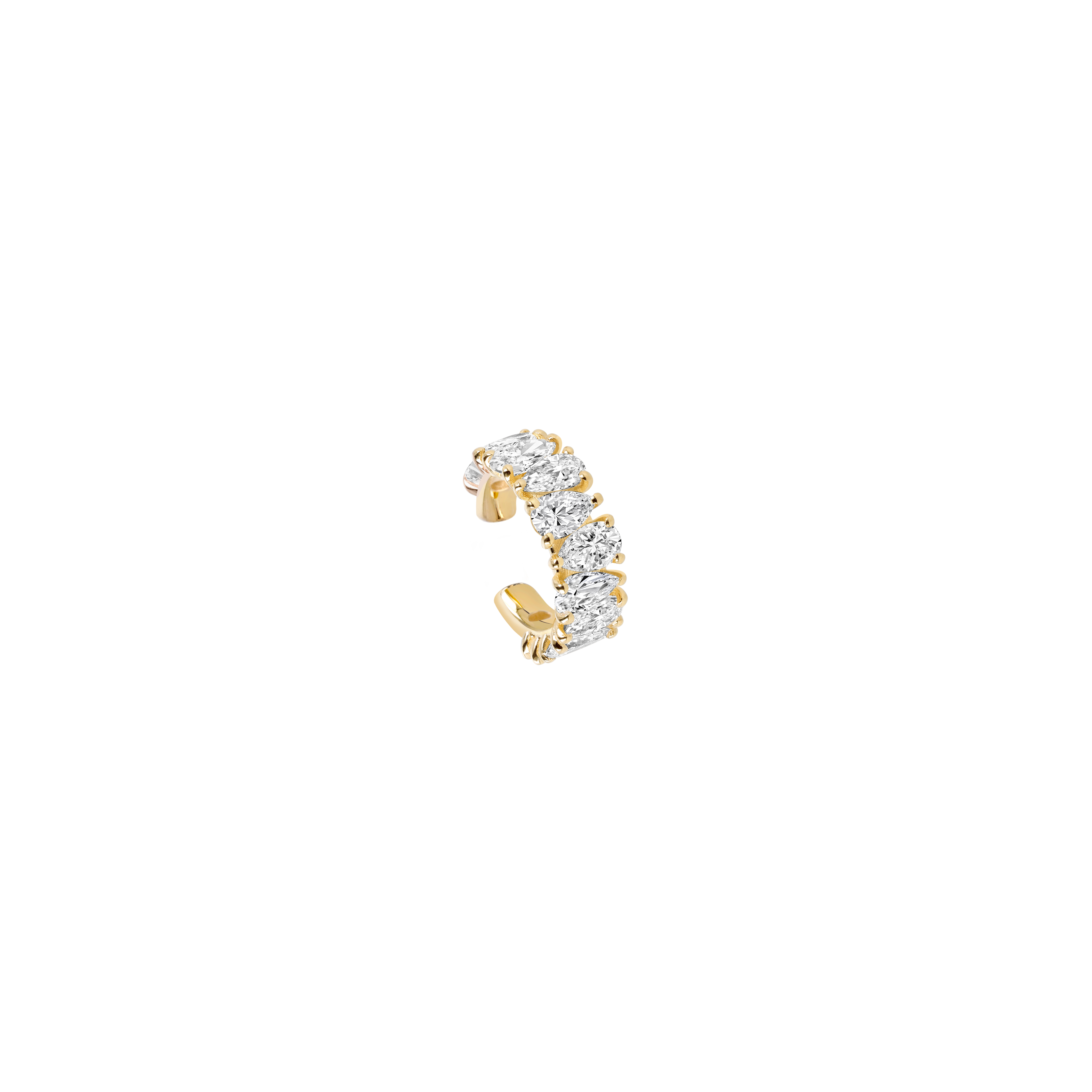 Lab-Grown Diamond Eternity Ear Cuff (Pear) | idyl