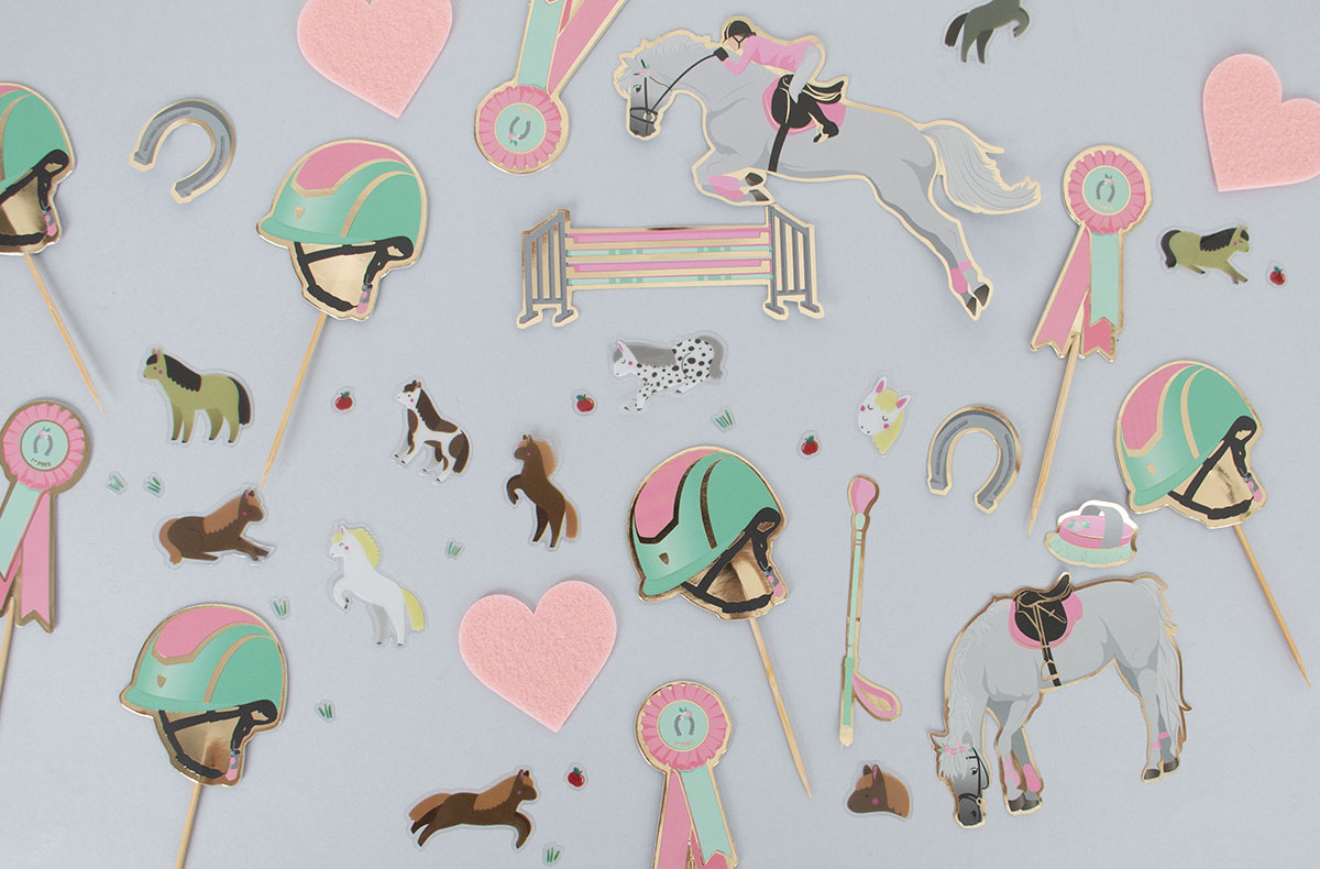 Decoration anniversaire pour anniversaire cheval