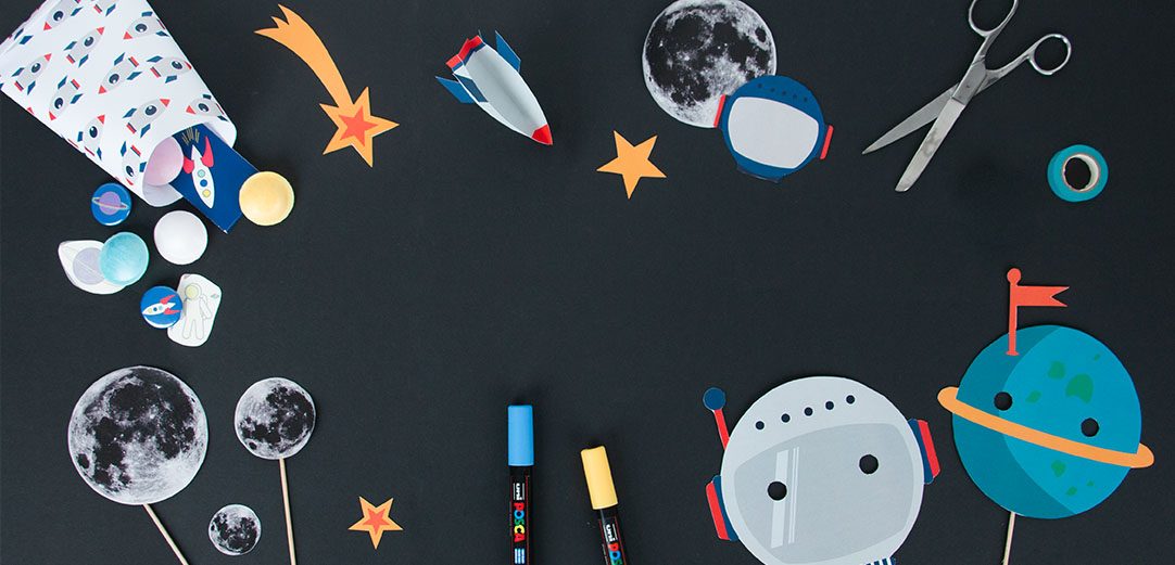 DIY ideas to animate an astro birthday for children