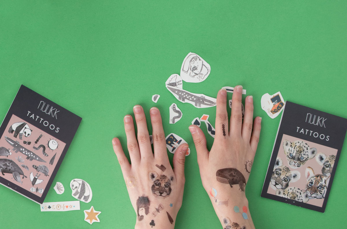 Tatuajes falsos eco-responsables para niños en mi pequeño día