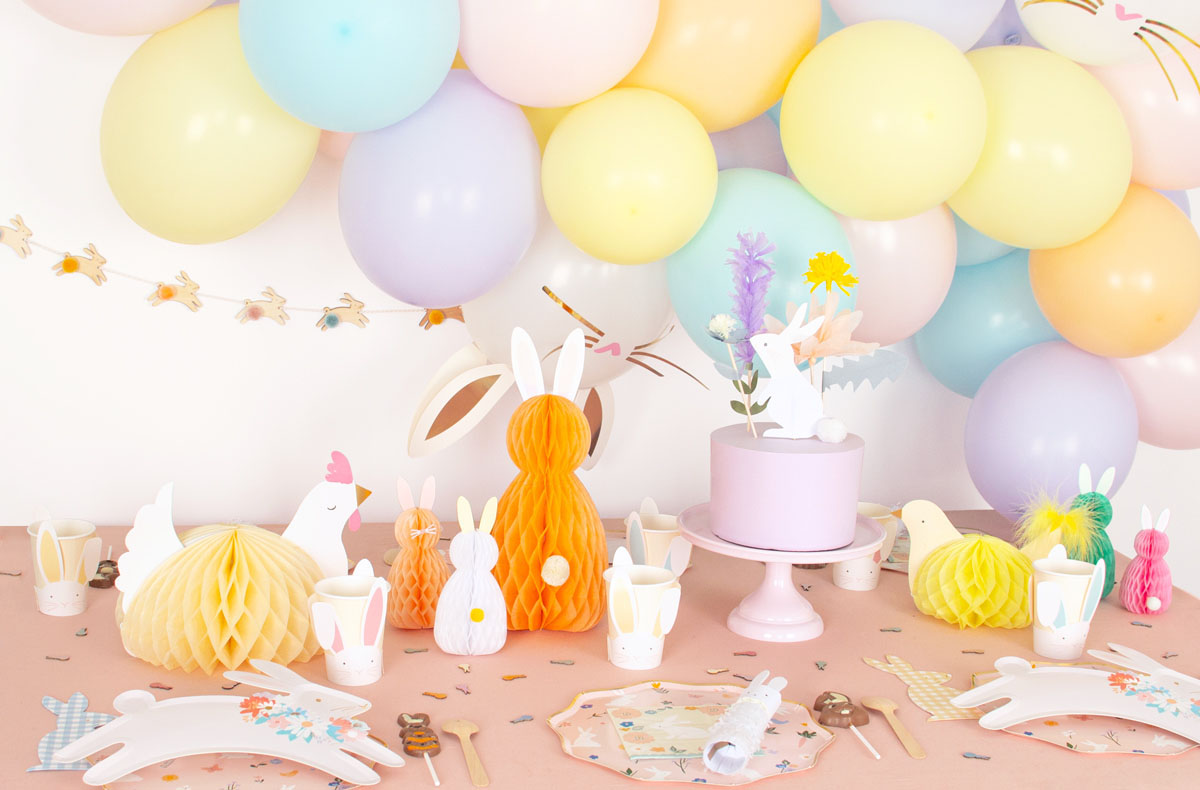 Décorations De Table Pâques Talking Tables - 5 Mini Lapins Pastel | Pour Chasse Aux œufs, Fêtes Enfants - 7