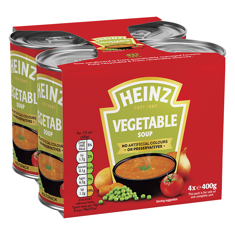 Photograph of Heinz Vegetable Soup product