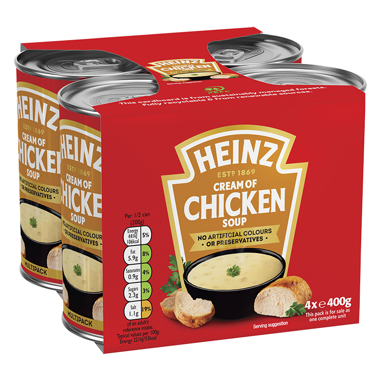 Photograph of Heinz Cream of Chicken Soup product