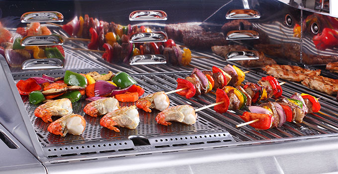 Evolution Infrarouge Gril à gaz Propane de 5 brûleurs et un Nexgrill Evolution Barbecue à gaz 5 brûleurs en Acier